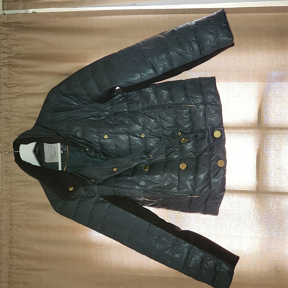 Rachel Roy Asymmetrical Fall Teal XS jacket